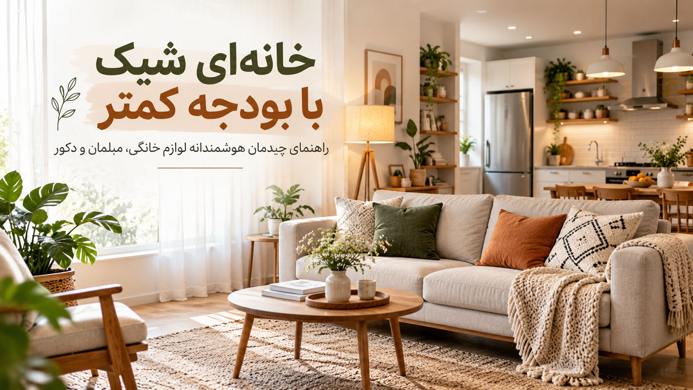 چطور با بودجه کمتر خانهای شیک و کامل بچینیم؟